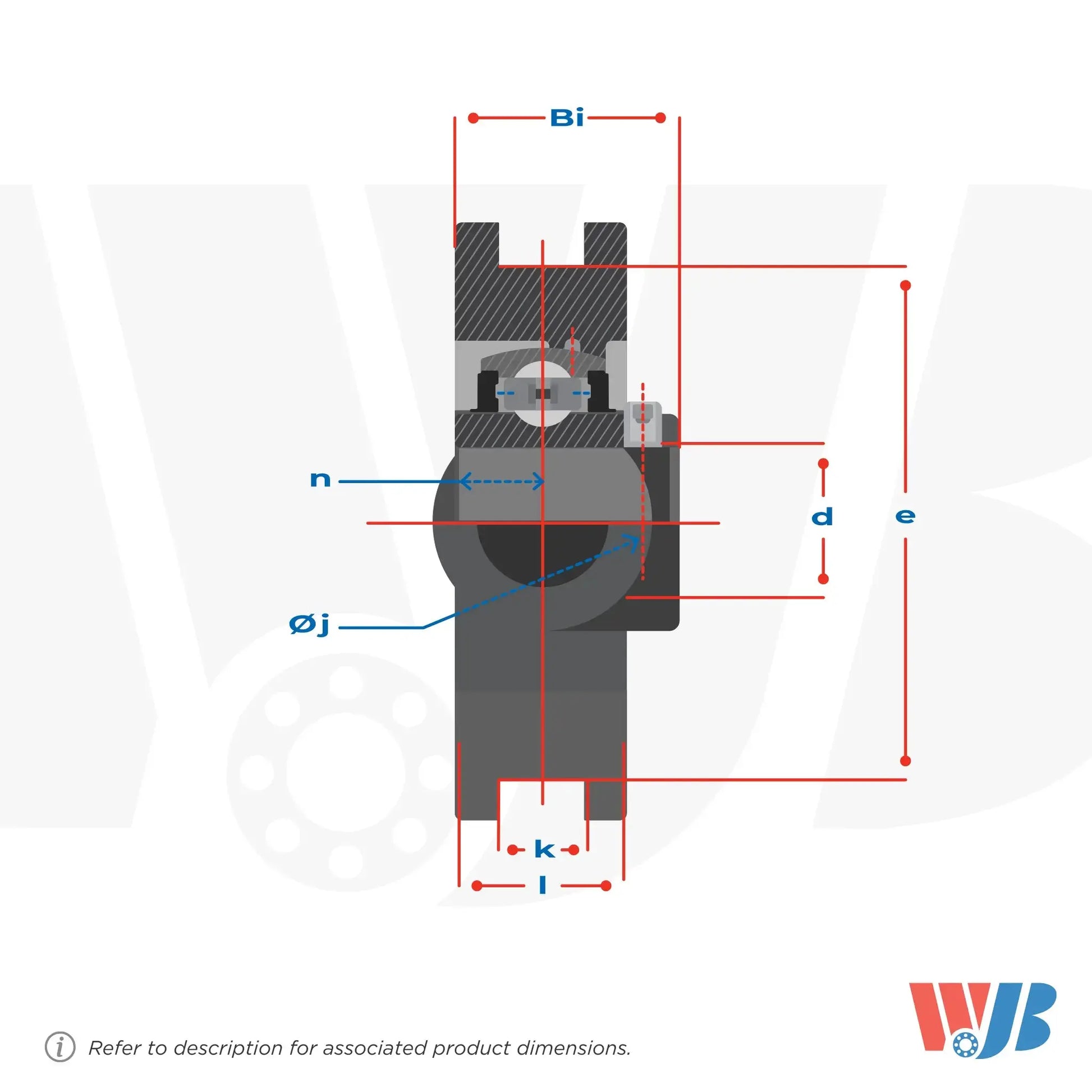 UCST205-16	TAKE-UP BEARING-WIDE SLOT-SET SCREW LOCKING WJB Bearings