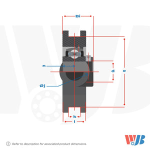 UCST205-16	TAKE-UP BEARING-WIDE SLOT-SET SCREW LOCKING WJB Bearings